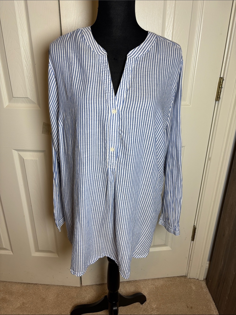 Old Navy Striped Poplin Tunic Shirt